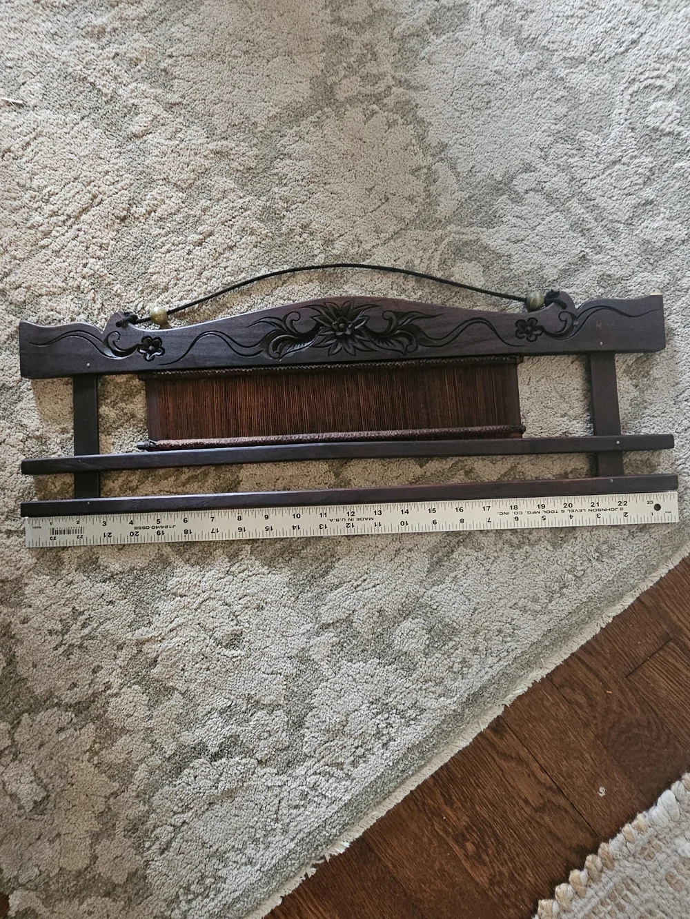 Antique Wooden Loom Reed Primitive Weaving Tool Rustic Farmhouse Textile Decor